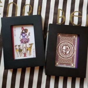 ❗Authentic Henri Bendel Counter Store Display Art on Black Frames❗